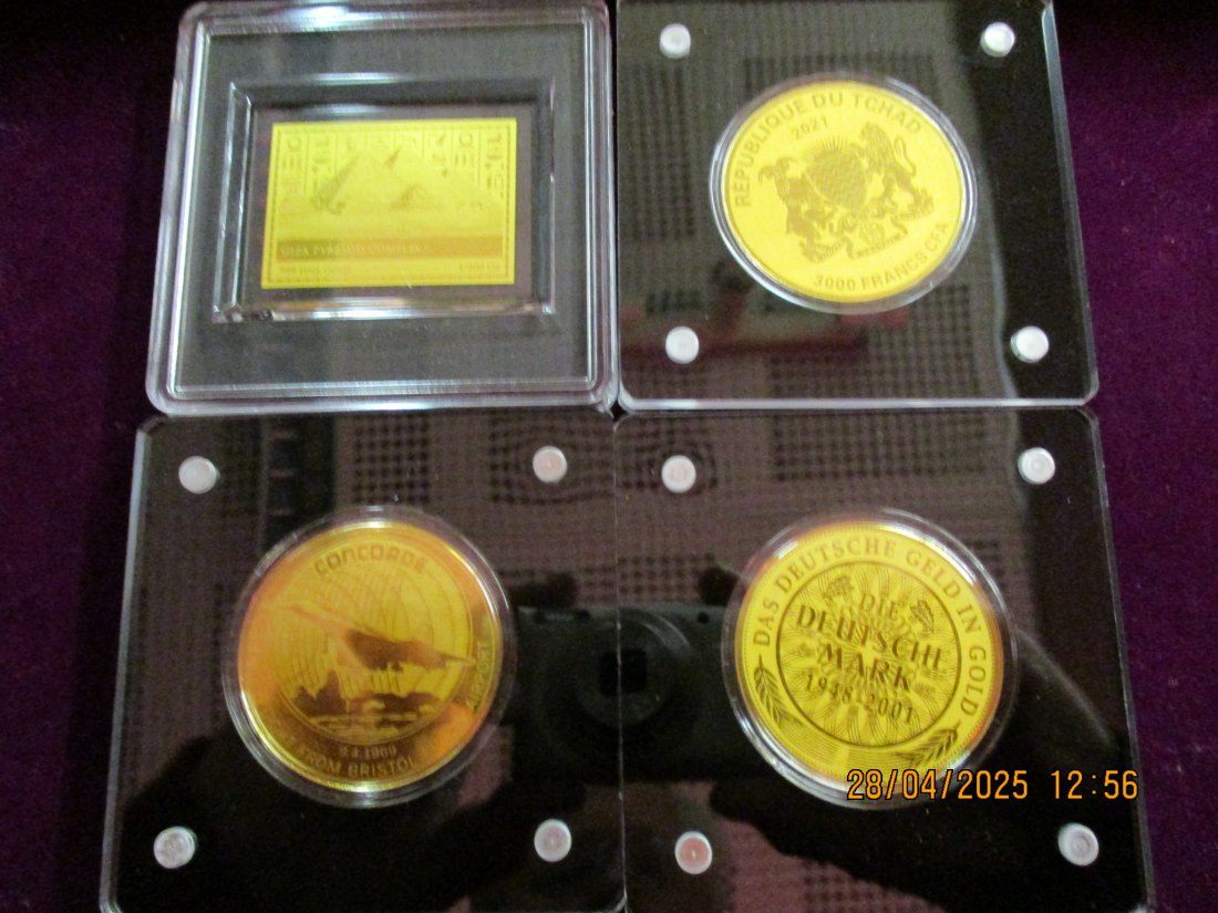  Anlagegold 4 x 1/200 Oz Gewicht fein 0,62 Gramm - E2   