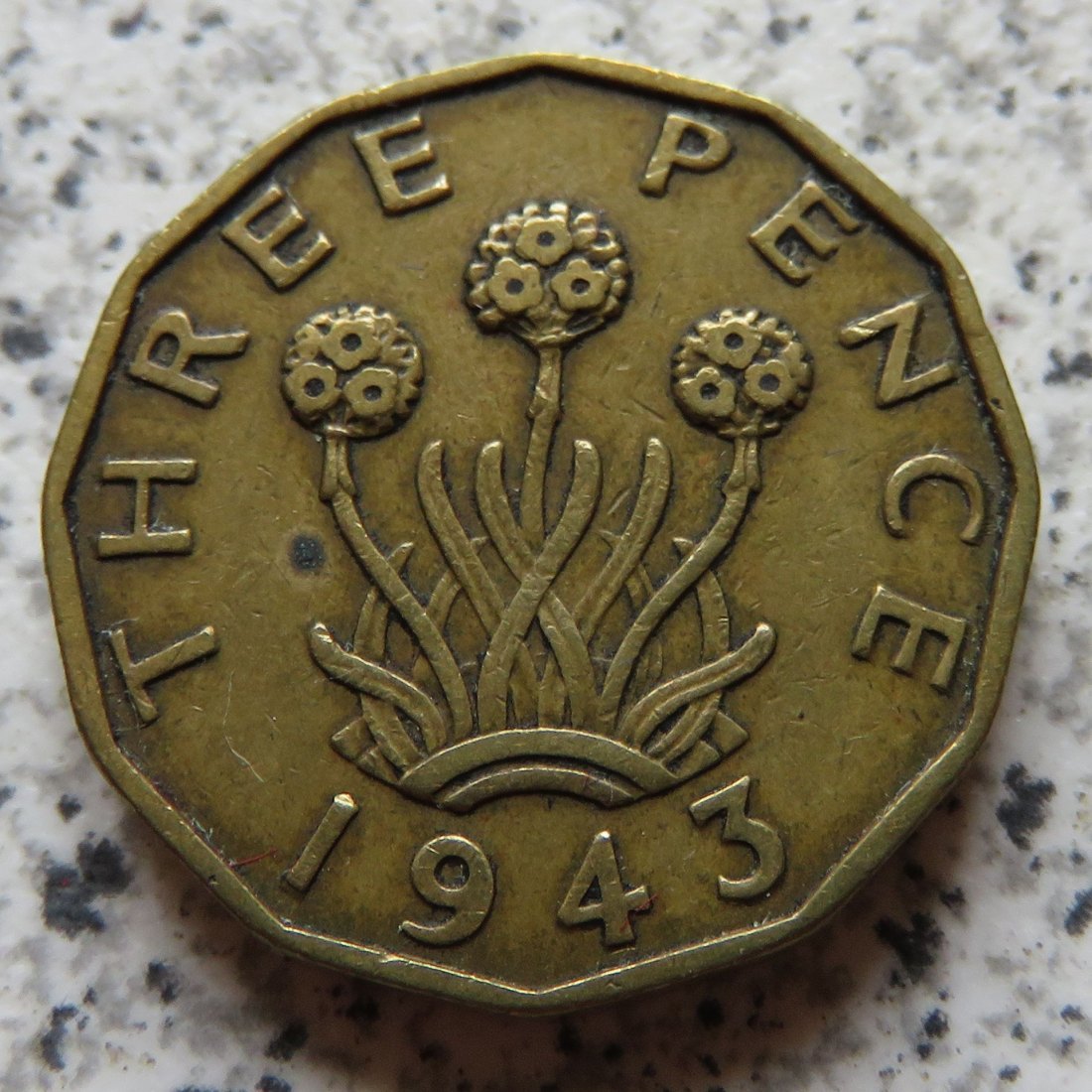  Großbritannien 3 Pence 1943   