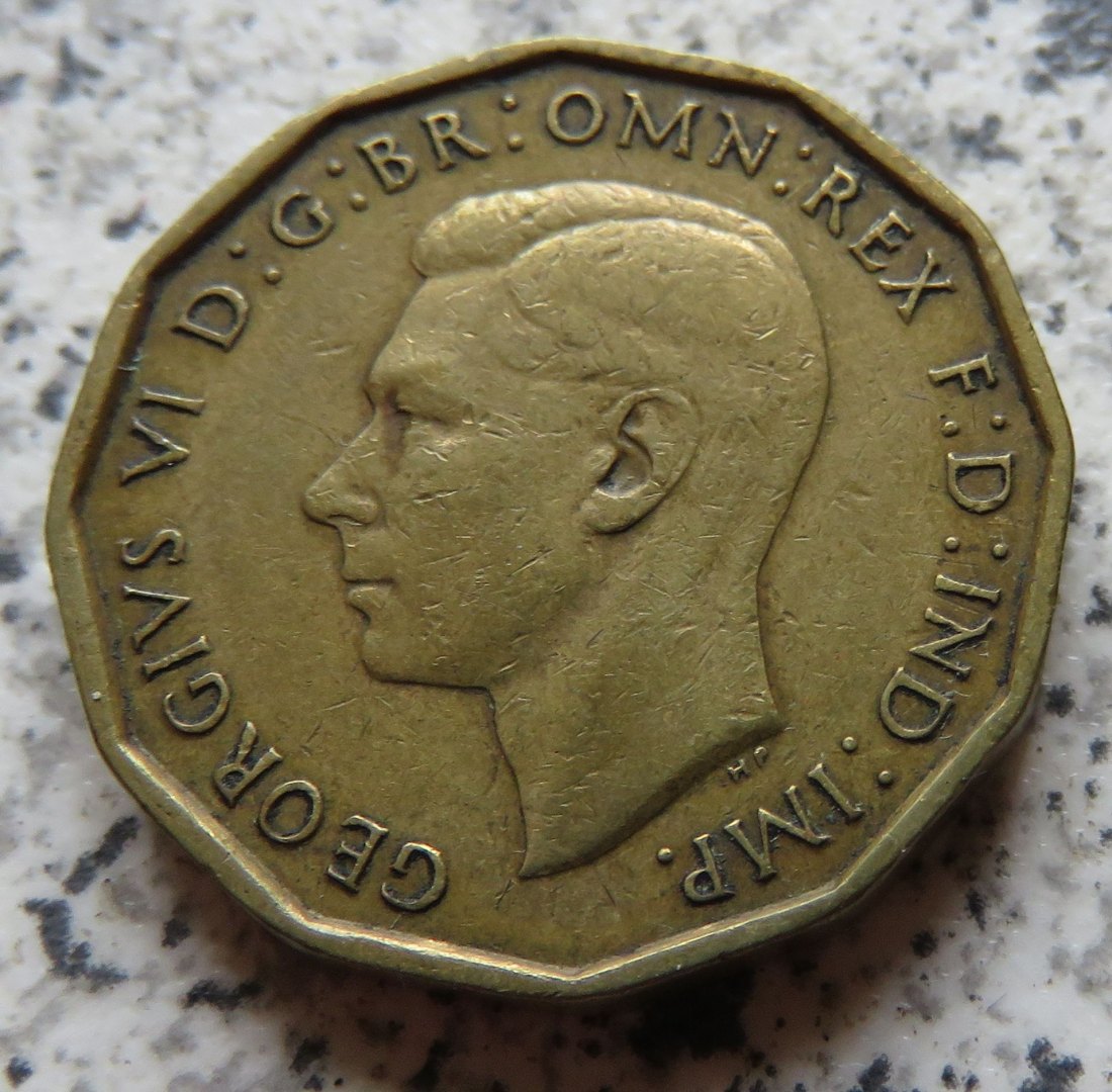  Großbritannien 3 Pence 1943   