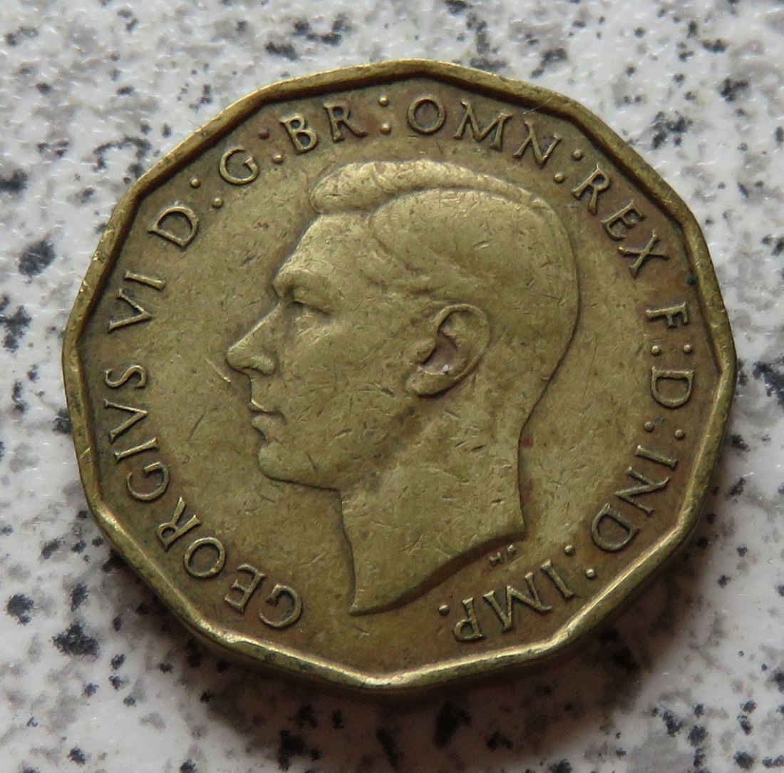  Großbritannien 3 Pence 1944   