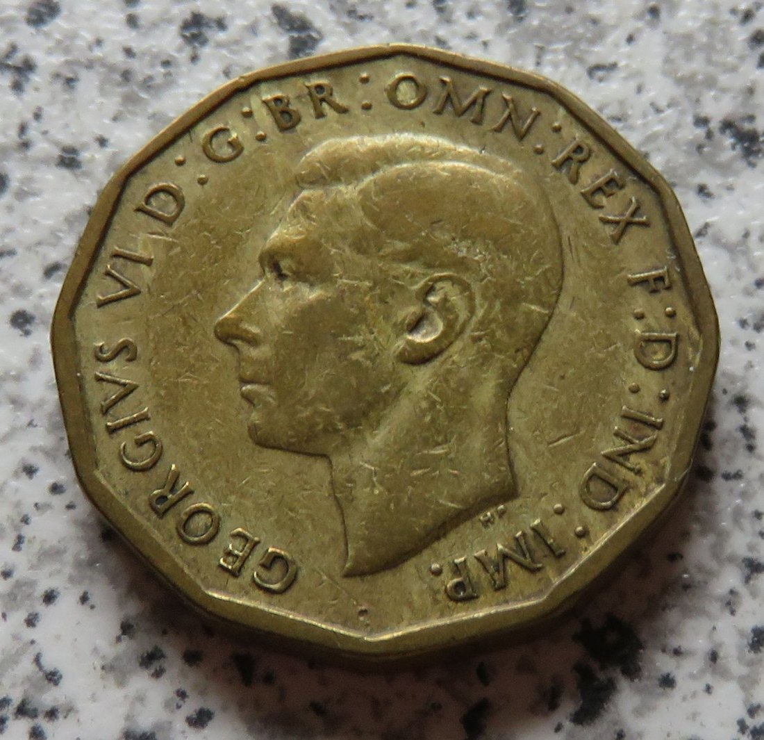  Großbritannien 3 Pence 1945   