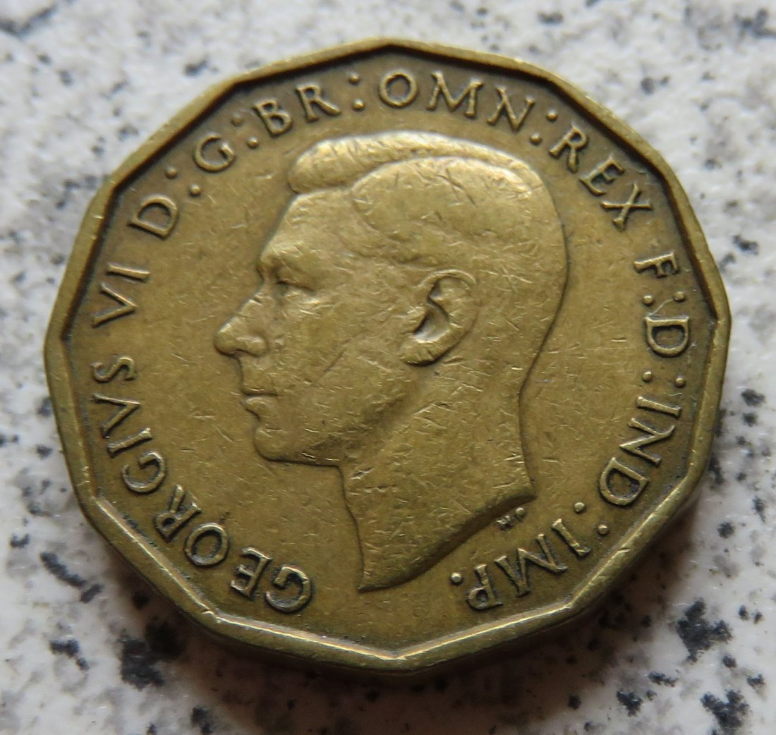  Großbritannien 3 Pence 1948   