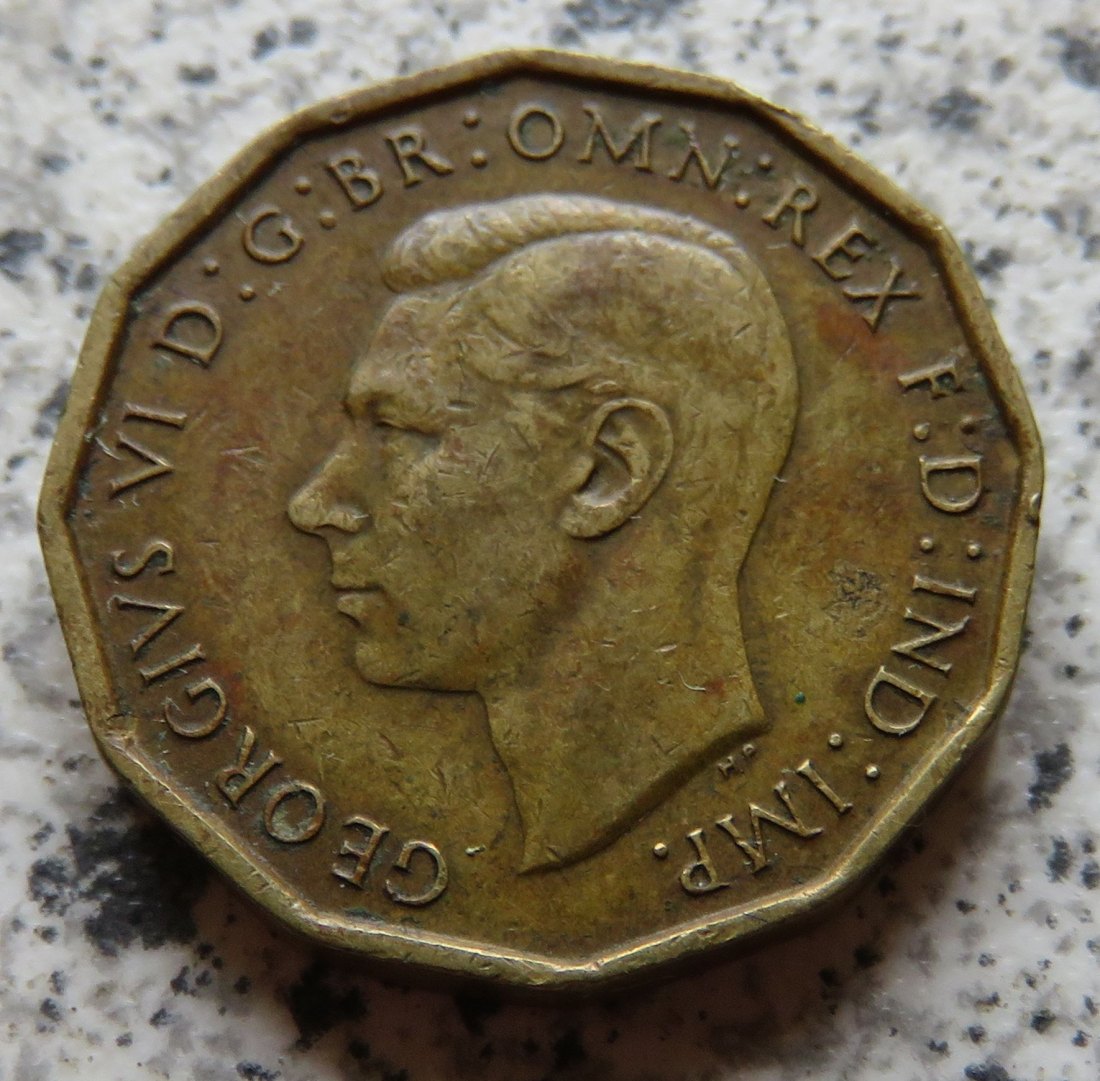  Großbritannien 3 Pence 1948   