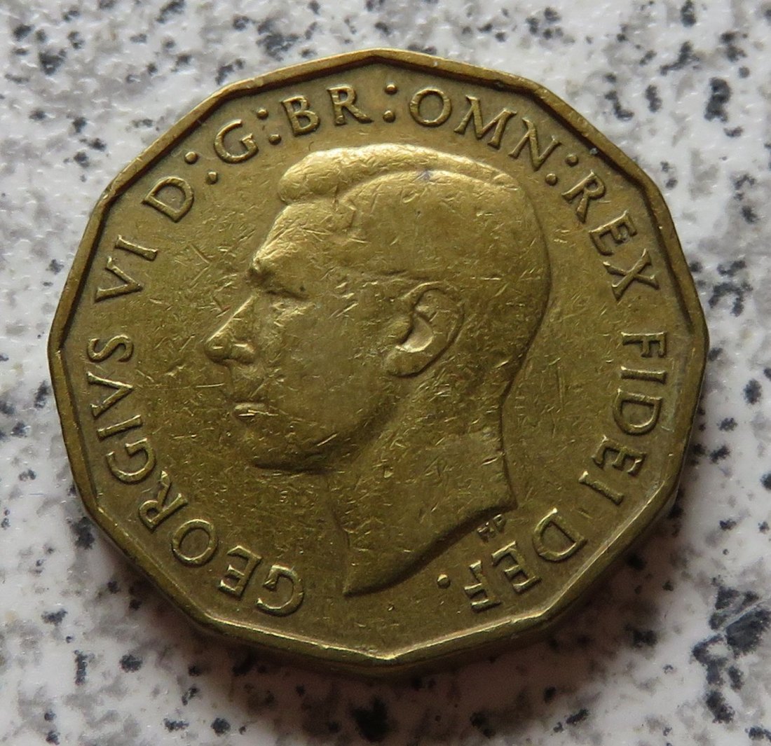  Großbritannien 3 Pence 1951   