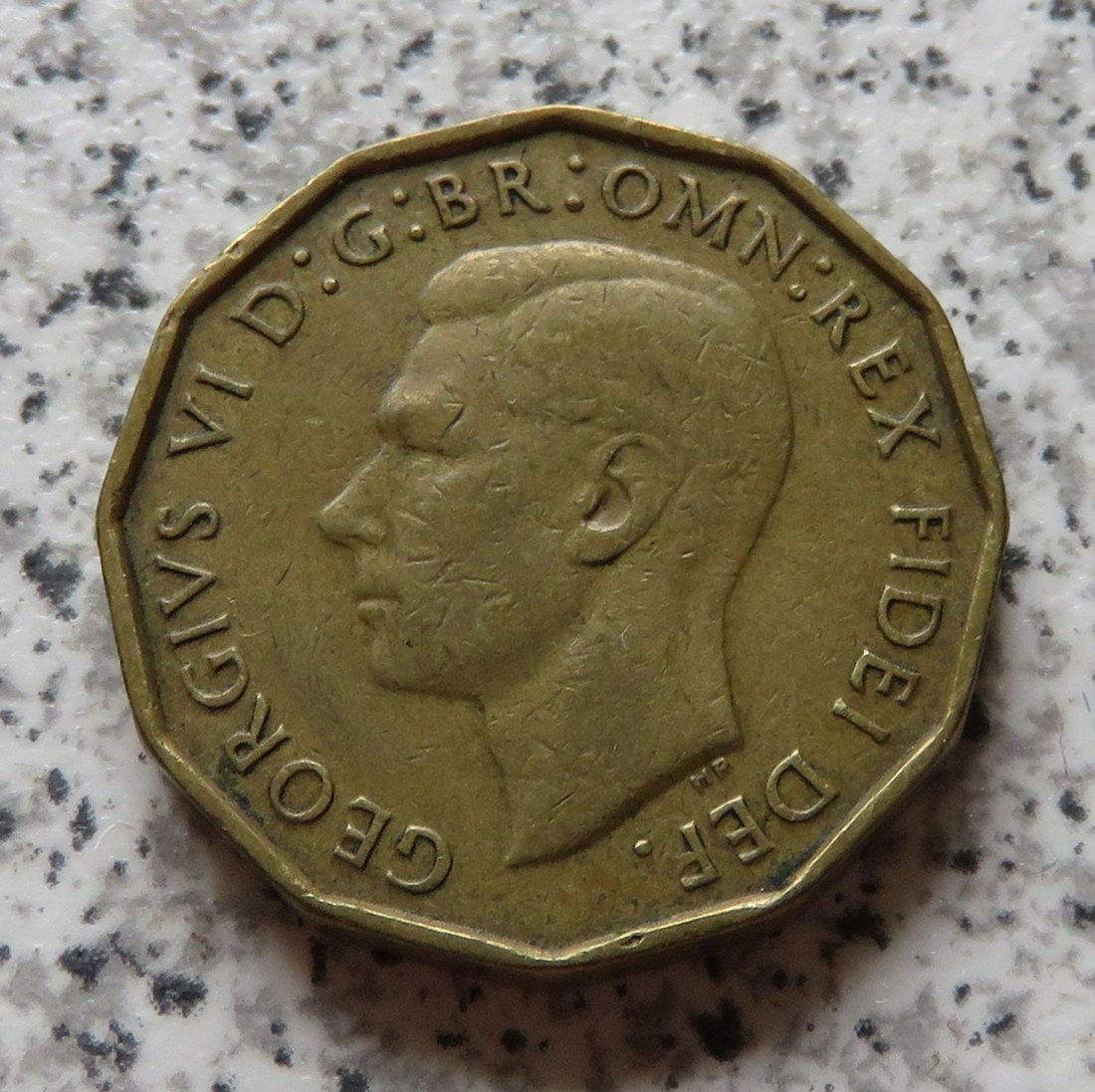 Großbritannien 3 Pence 1952   