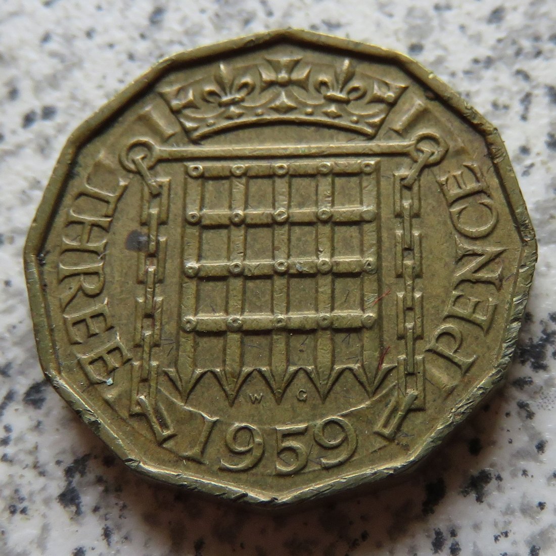  Großbritannien 3 Pence 1959   