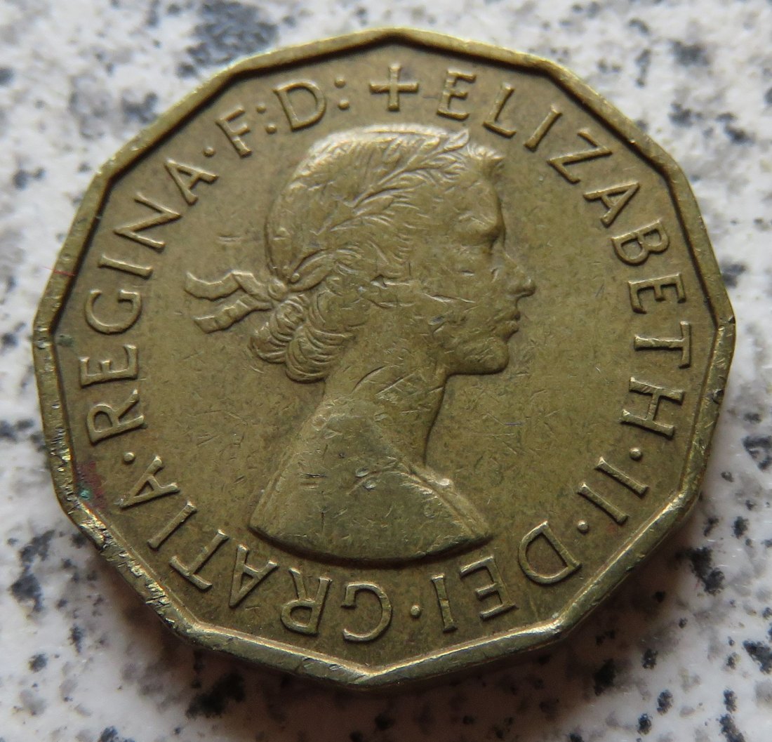  Großbritannien 3 Pence 1959   
