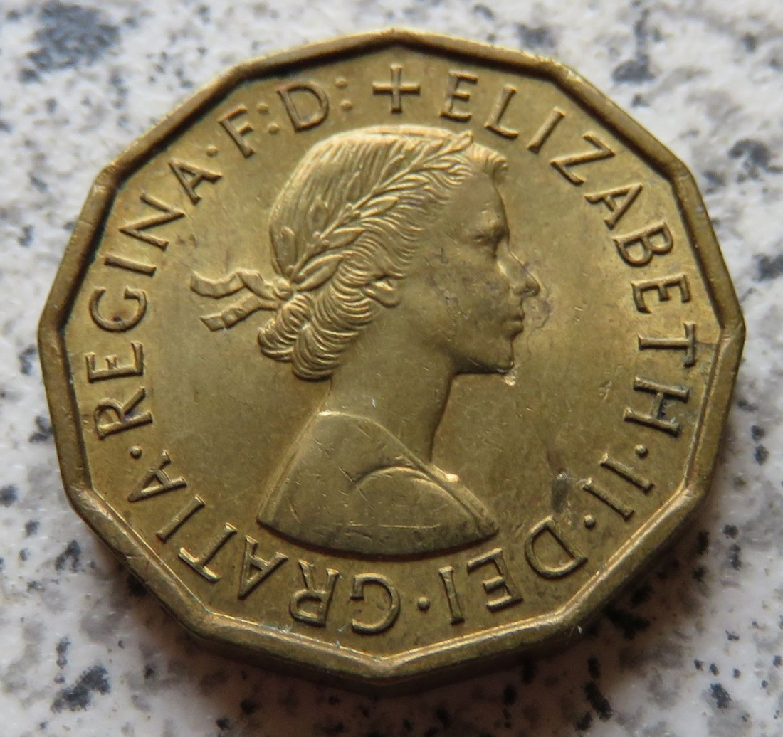  Großbritannien 3 Pence 1960   