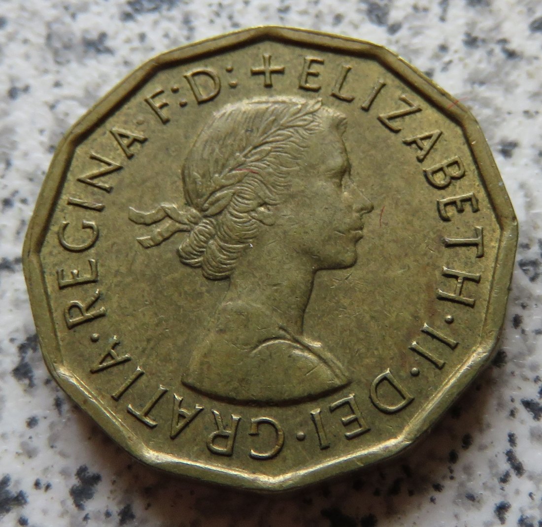  Großbritannien 3 Pence 1962   