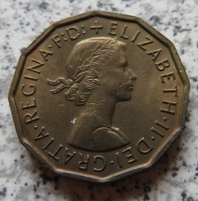  Großbritannien 3 Pence 1963   