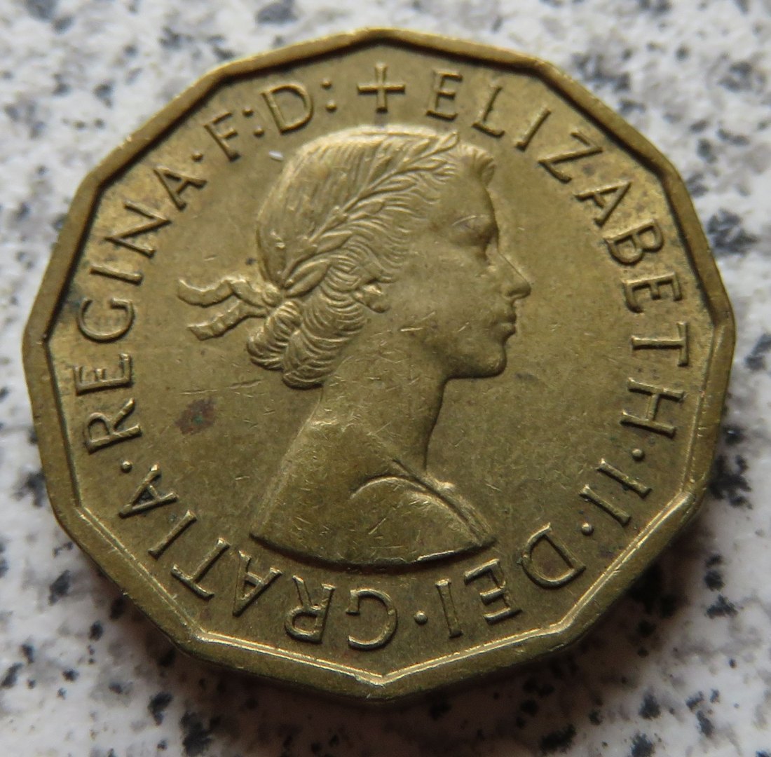  Großbritannien 3 Pence 1963   