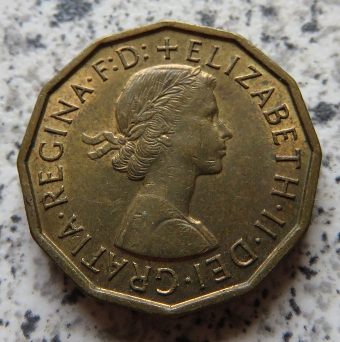  Großbritannien 3 Pence 1964   