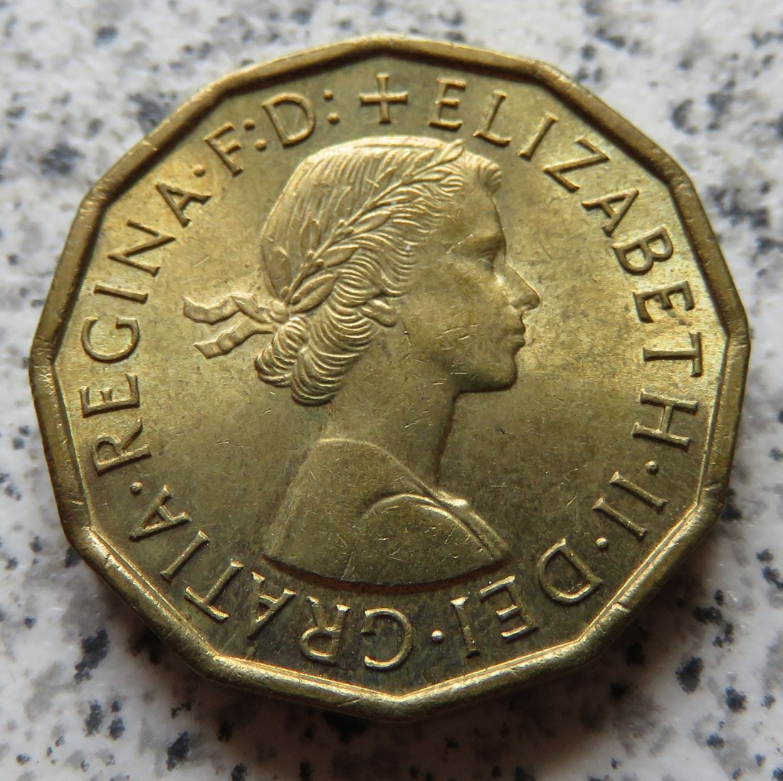  Großbritannien 3 Pence 1966   