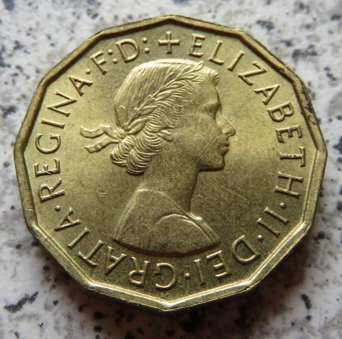  Großbritannien 3 Pence 1967   