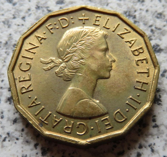  Großbritannien 3 Pence 1967   