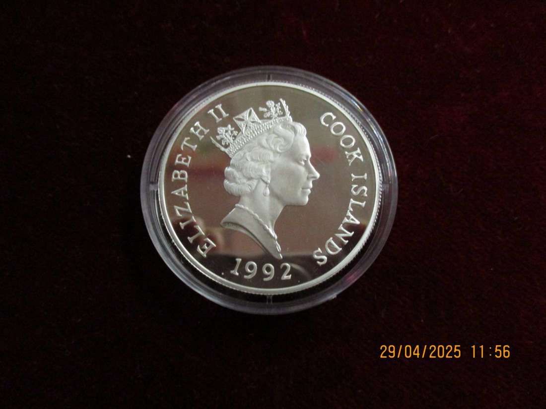  Münze 50 Dollars Cook Islands 1992 Wildlife ca. 18,5g fein /1101211   