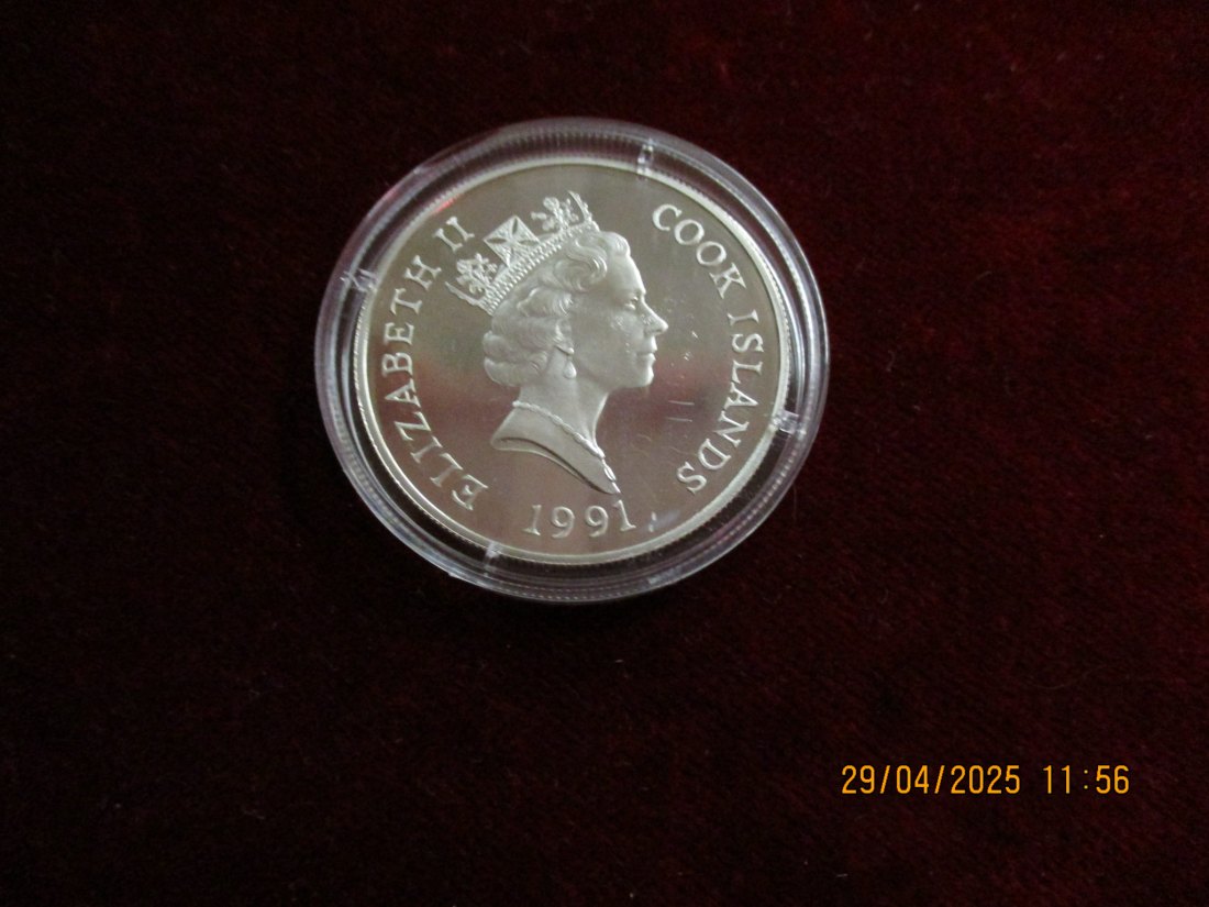  Münze 50 Dollars Cook Islands 1991 Wildlife ca. 18,5g fein /1101211   