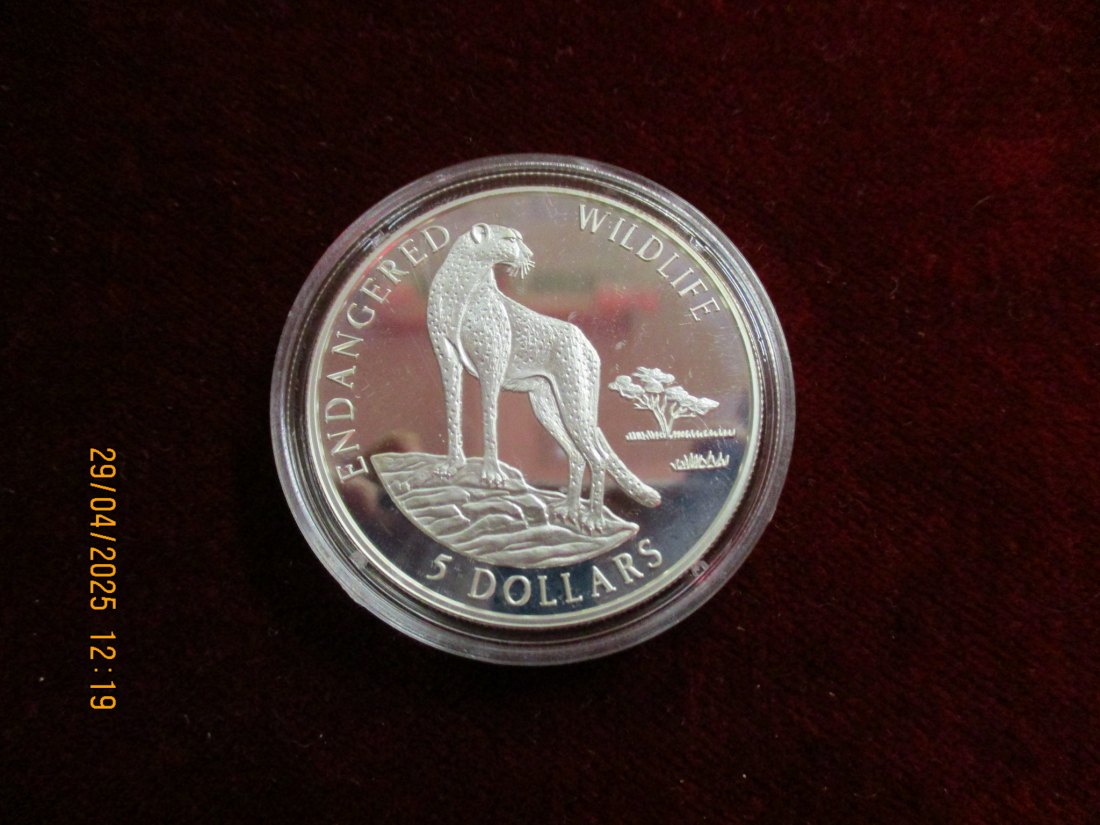  Münze 5 Dollars Cook Islands 1996 Wildlife ca. 28,03g fein /1101211   