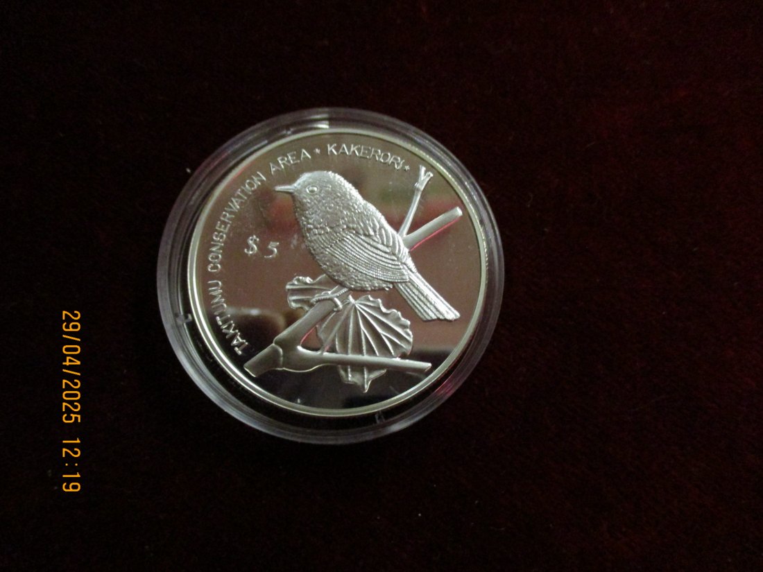  Münze 5 Dollars Cook Islands 1999 Wildlife ca. 28,03g fein /1101211   
