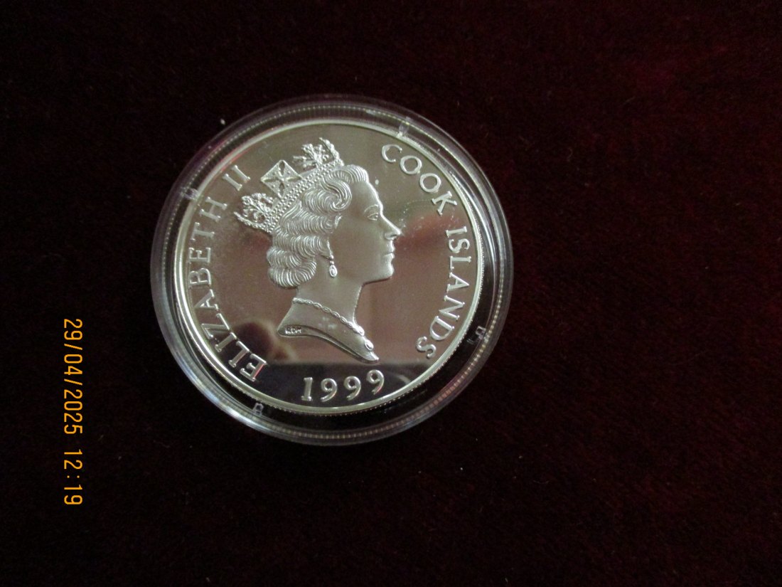  Münze 5 Dollars Cook Islands 1999 Wildlife ca. 28,03g fein /1101211   