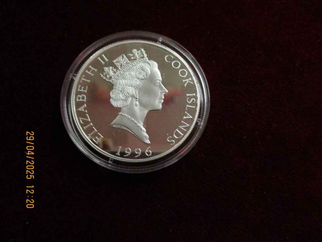  Münze 5 Dollars Cook Islands 1996 Wildlife ca. 28,03g fein /1101211   