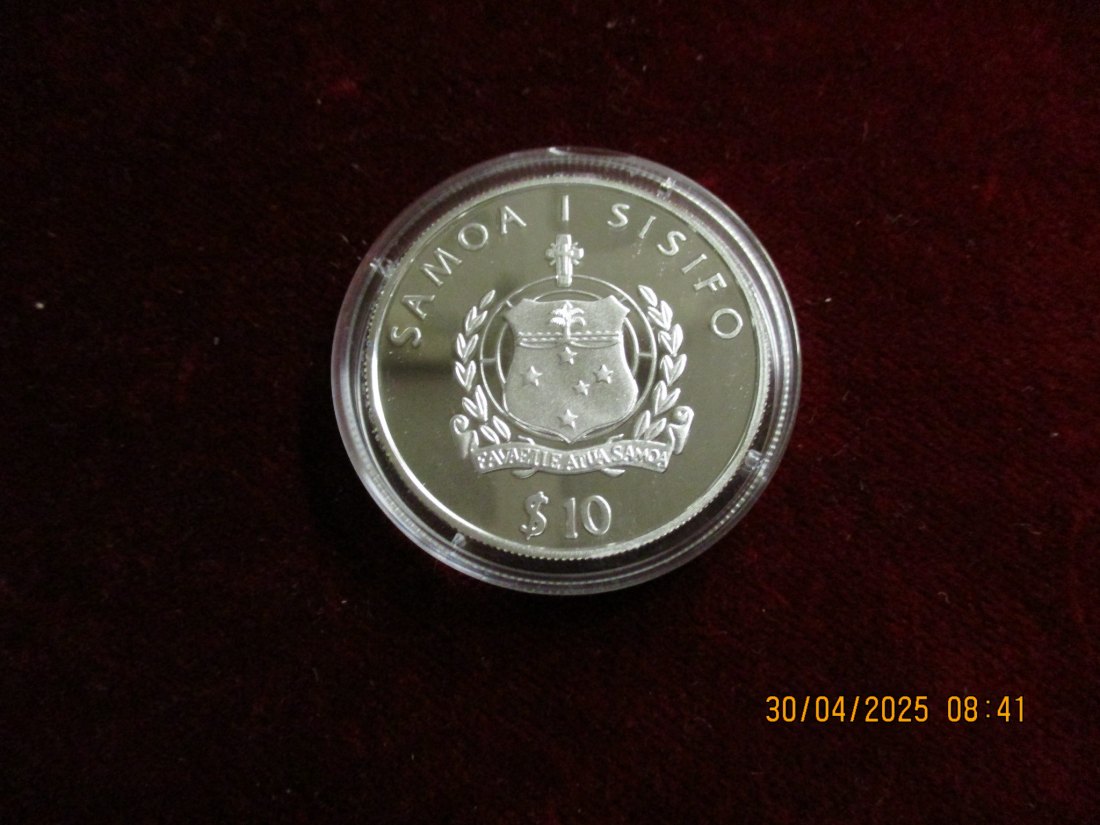  Münze 10 Dollars 2003 Samoa Tiermotiv ca. 26,27g fein /1101211   