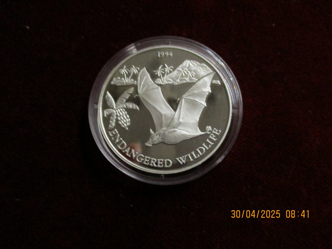  Münze 10 Dollars Samoa 1994 Tiermotiv ca. 29g fein /1101211   