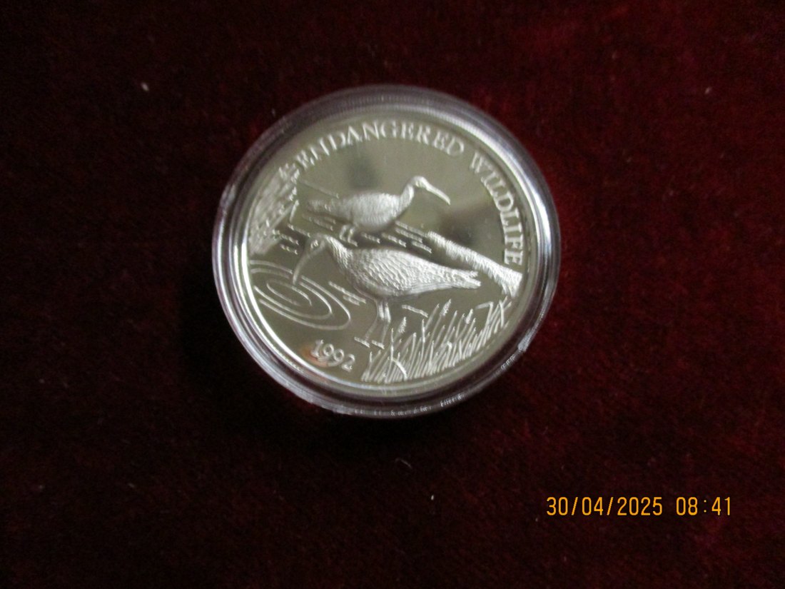  Münze 10 Dollars Samoa 1992 Tiermotiv ca. 29g fein /1101211   