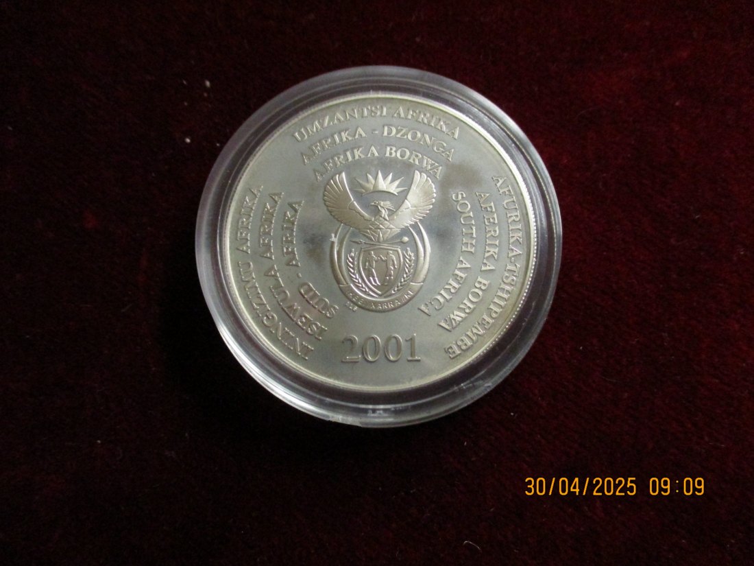  Münze 2 Rand Afrika 2001 Tiermotiv ca. 31g fein /1101211   