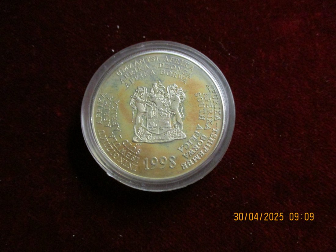  Münze 2 Rand Afrika 1998 Tiermotiv ca. 31g fein /1101211   
