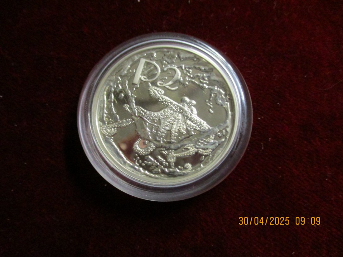  Münze 2 Rand Afrika 2000 Tiermotiv ca. 31g fein /1101211   
