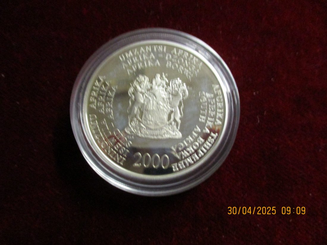  Münze 2 Rand Afrika 2000 Tiermotiv ca. 31g fein /1101211   