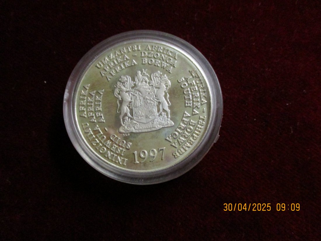  Münze 2 Rand Afrika 1997 Tiermotiv ca. 31g fein /1101211   