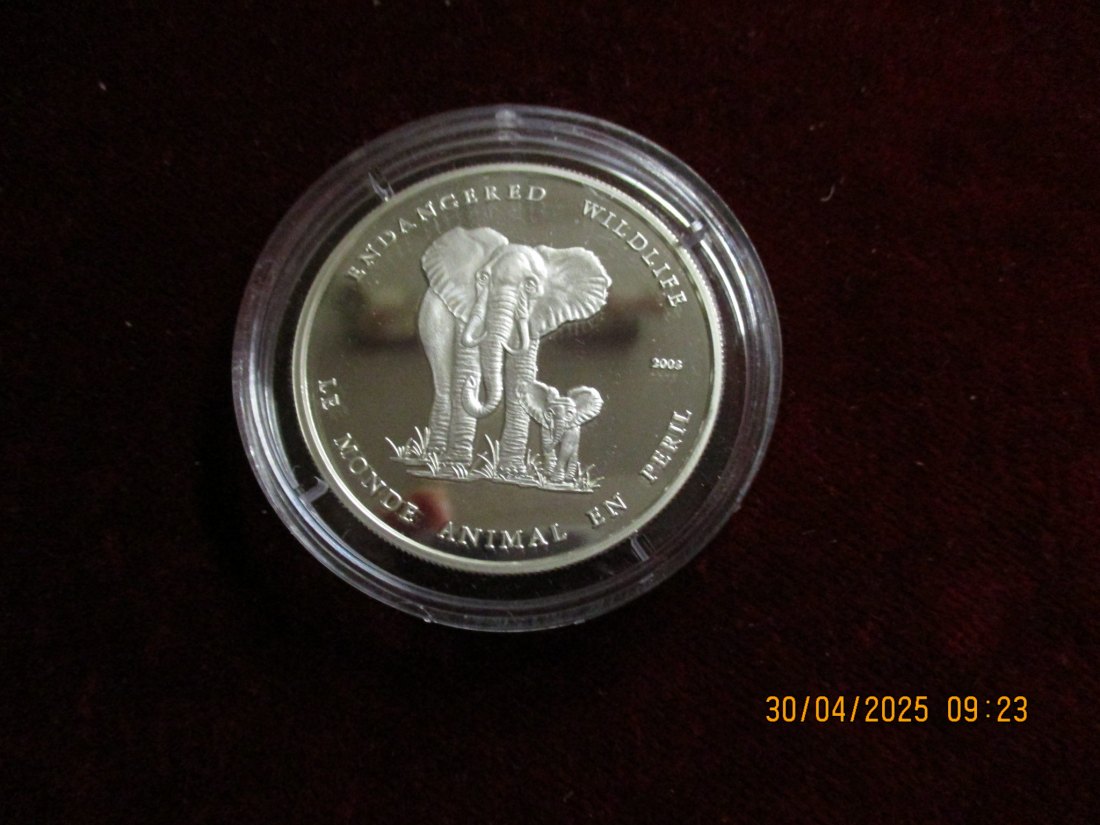  Münze 1000 Francs Benin 2003 Wildlife ca. 18,5g fein /1101211 - 1   