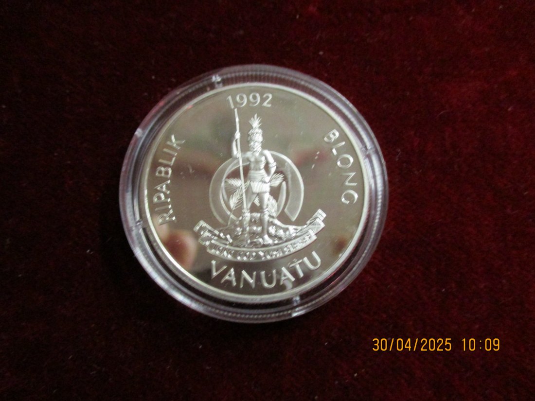 Münze: 50 Vatu Vanuatu Blong 1992 Wildlife ca. 29g fein /1101211 - 1   
