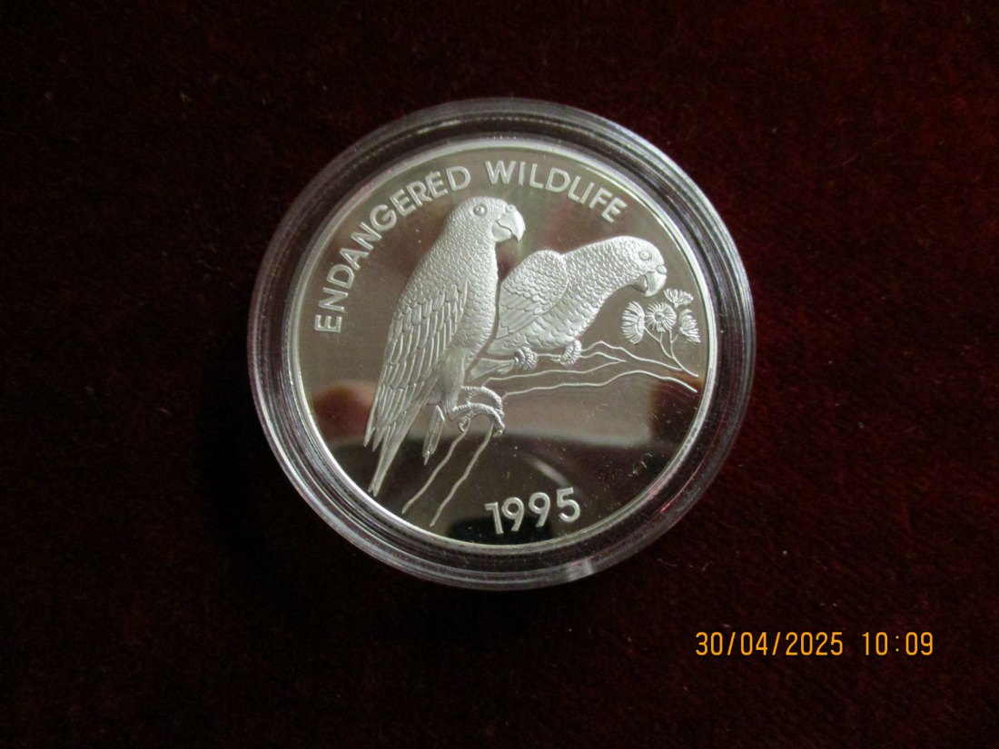 Münze: 1000 5 Dollars Jamaica 1995 Wildlife ca. 29g fein /1101211 - 1   