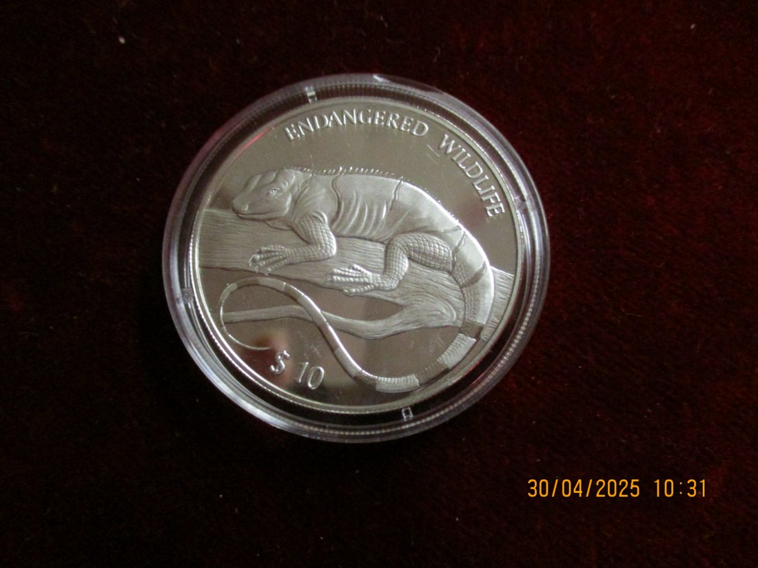  Münze 10 Dollars Fiji 1997 Wildlife ca. 29g fein /1101211 - 1   