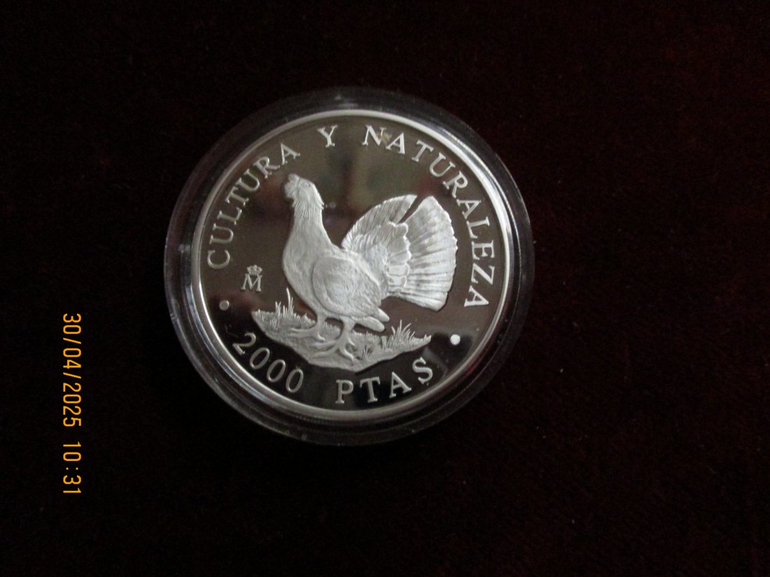  Münze: 2000 Ptas Spanien 1995 Tiermotiv ca. 29g fein /1101211 - 1   