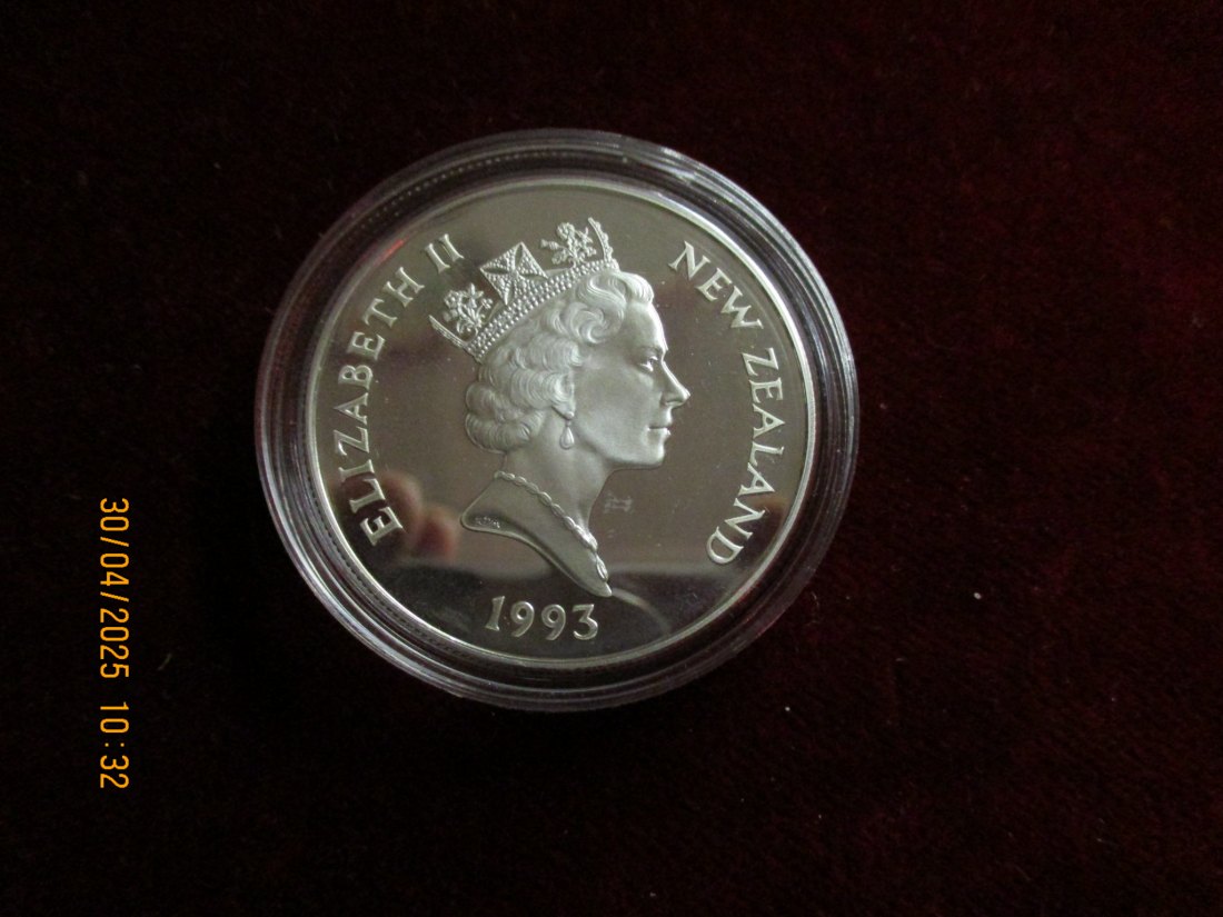 Münze: 5 Dollars Neu Seeland  1993 Wildlife ca. 29g fein /1101211 - 1   