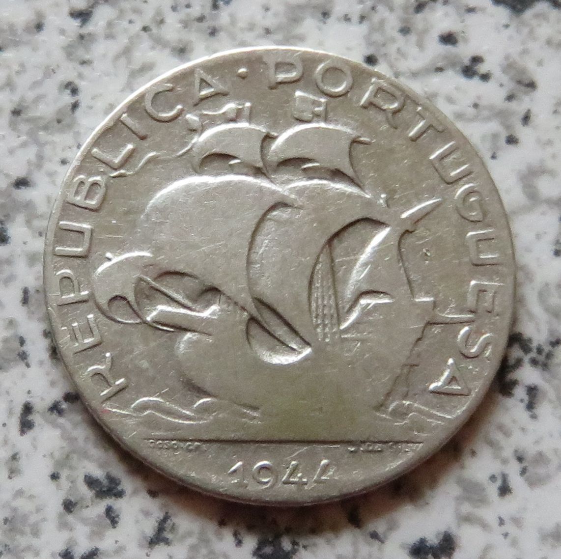  Portugal 2,5 Escudos 1944   
