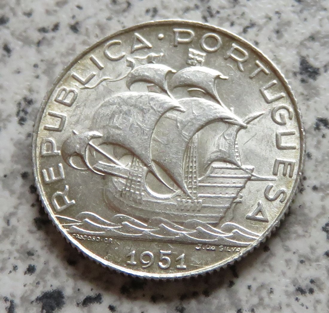  Portugal 2,5 Escudos 1951   