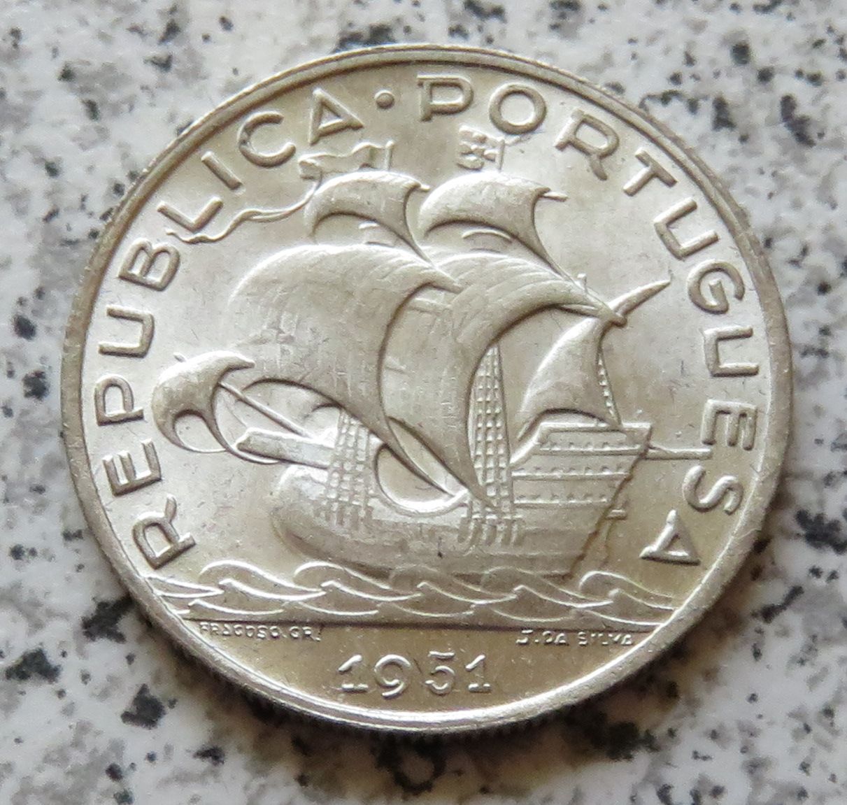  Portugal 5 Escudos 1951   