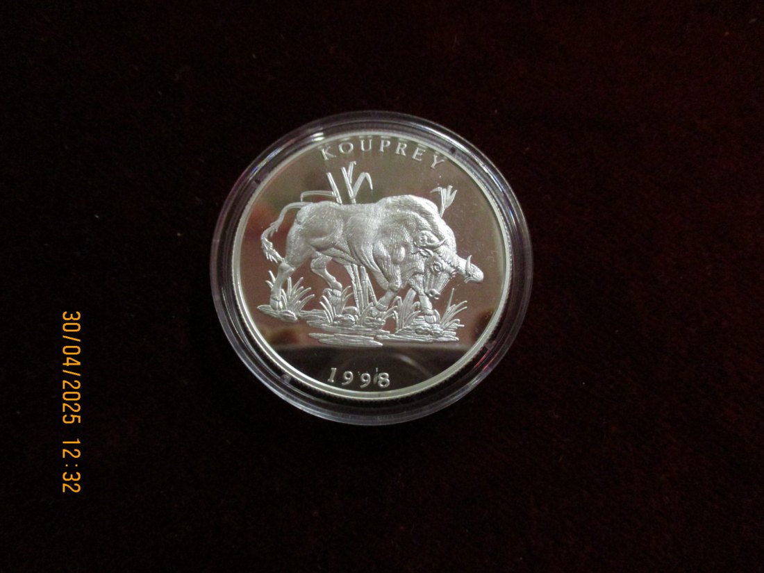  Münze: 500 Kip Lao 1998 Tiermotiv ca. 18,5g fein /1101211 - 2   