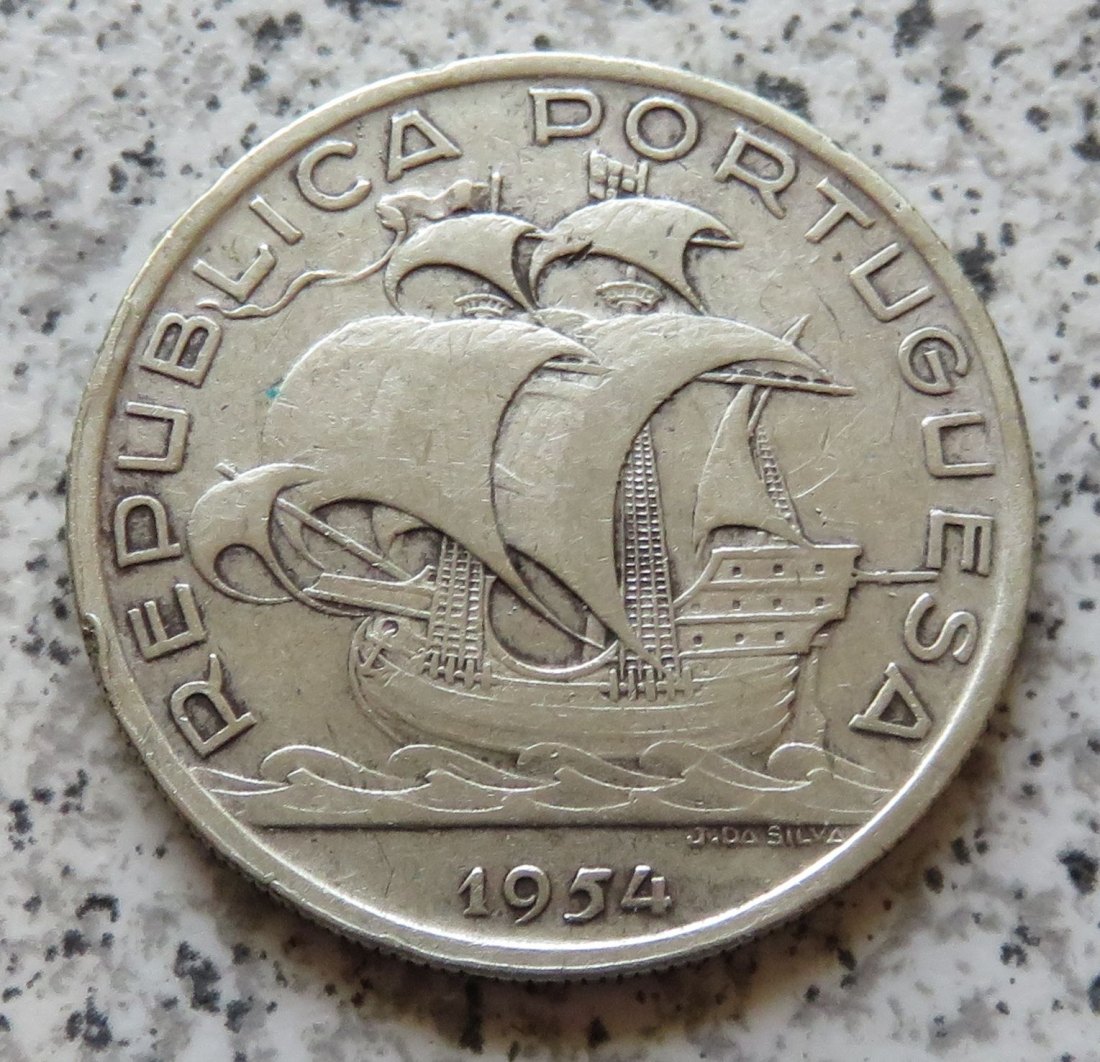  Portugal 10 Escudos 1954   