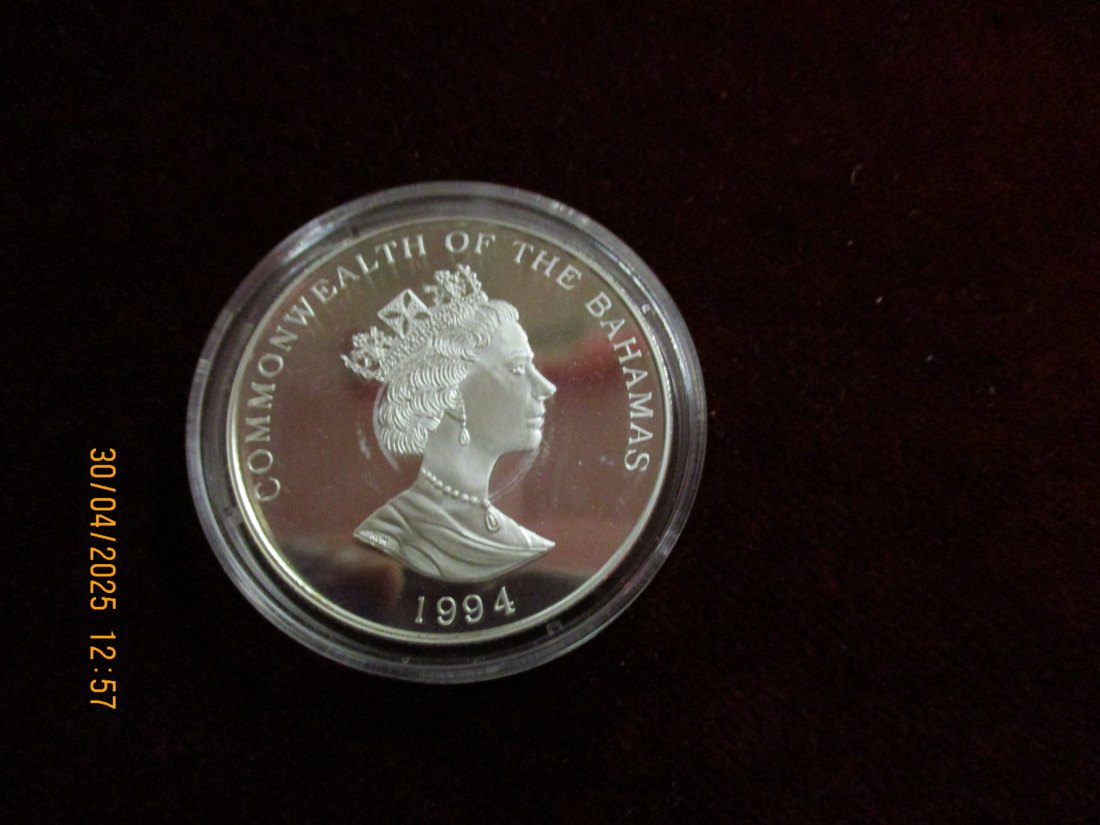  Münze: 5 Dollars Bahamas Wildlife  ca. 21,27g fein /1101211 - 2   