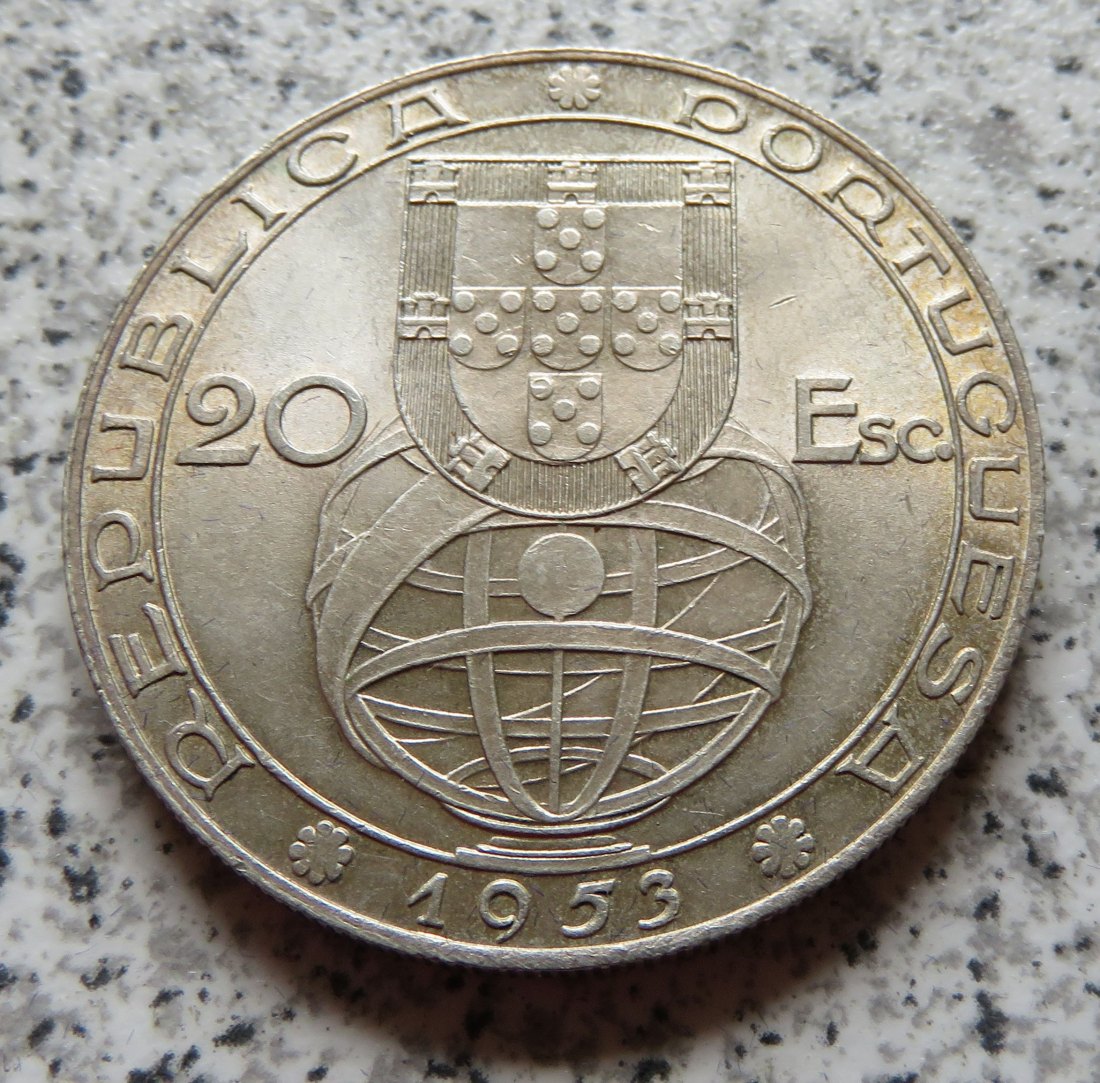  Portugal 20 Escudos 1953   