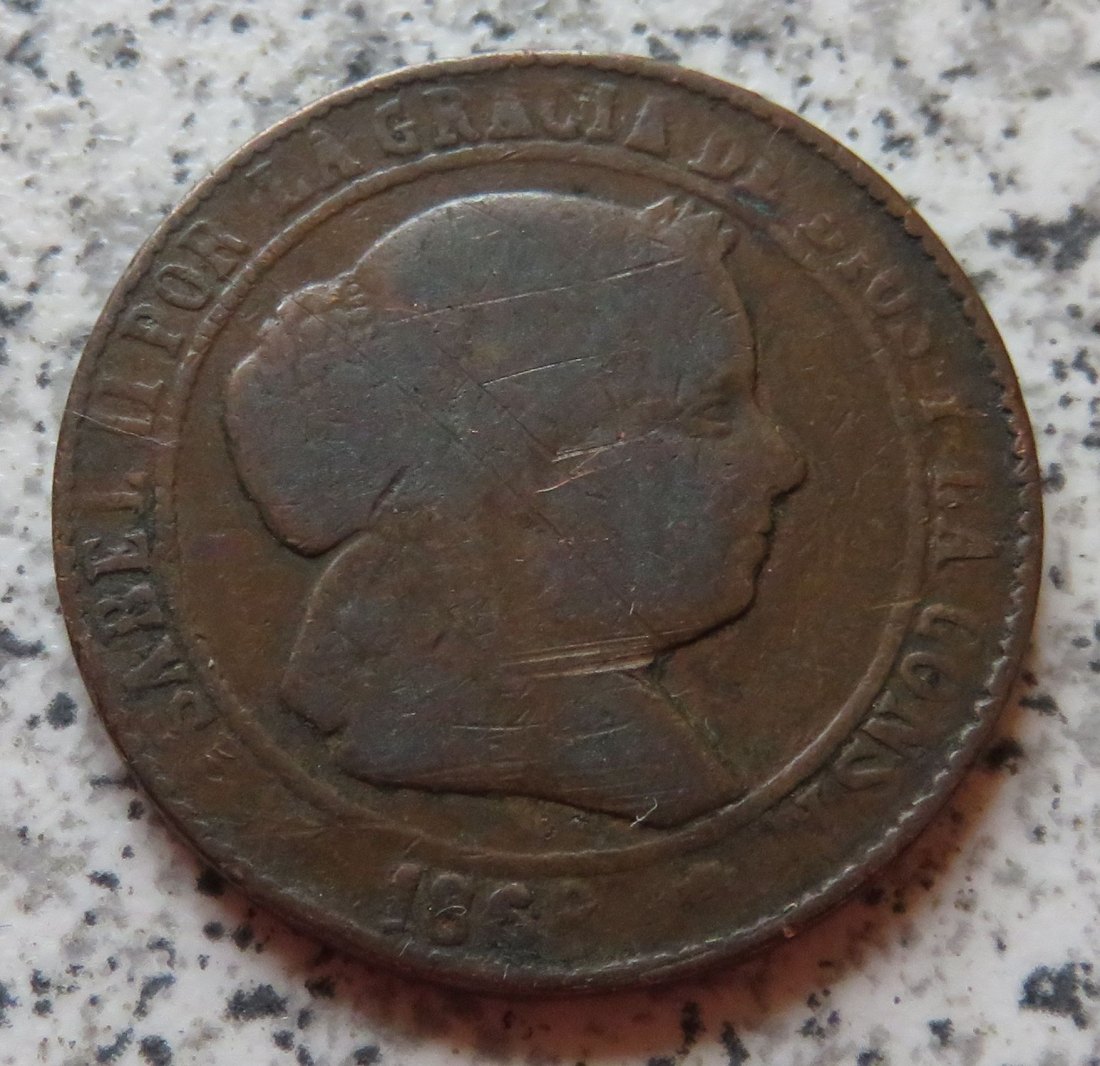  Spanien 5 Centimos 1867   