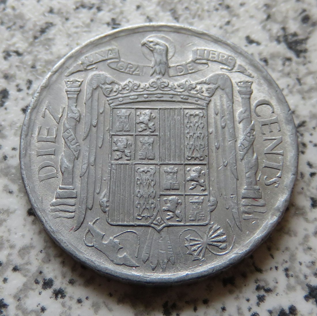  Spanien 10 Centimos 1953   