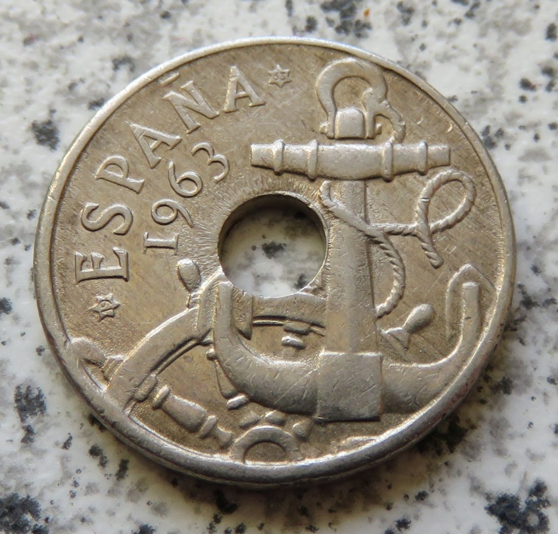  Spanien 50 Centimos 1949 Sternchen 63   