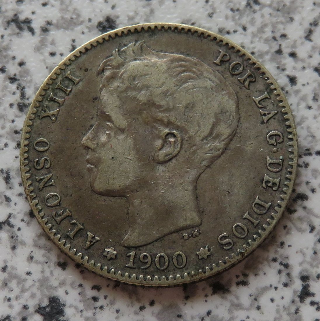  Spanien 1 Peseta 1900   